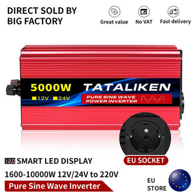 Convertisseur Solaire Onde Pure 12V 24V 220V