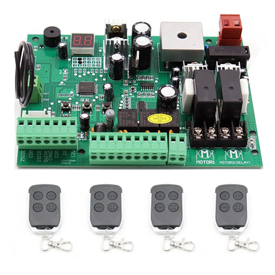 Panneau de Commande Portail Battant Solaire 24V Télécommande
