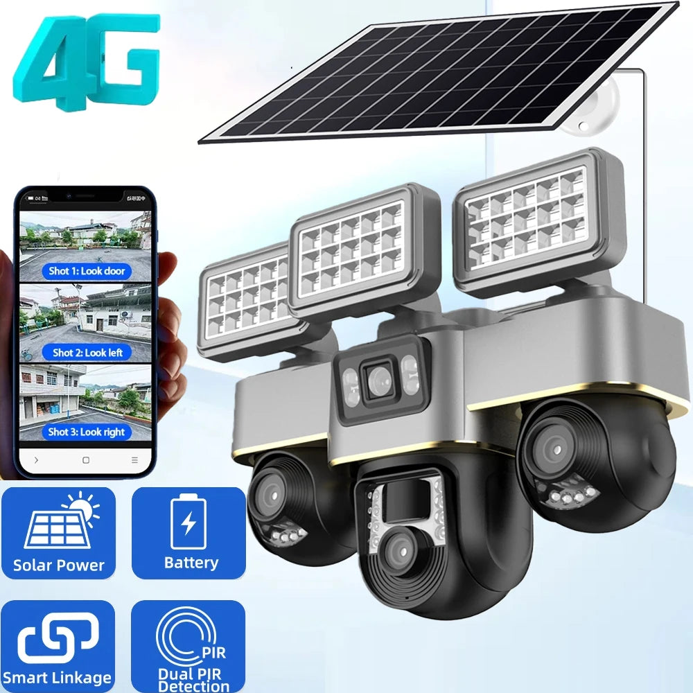 Camera solaire 4G PTZ exterieure avec zoom 10X