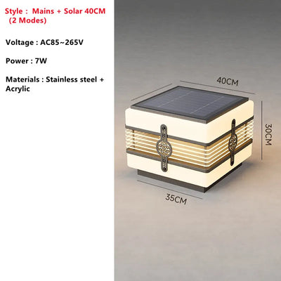 Lampe Solaire Décorative Étanche IP65 pour Jardin