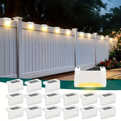Lampe Solaire à Clipser Extérieur pour Clôture et Terrasse Lot de 15