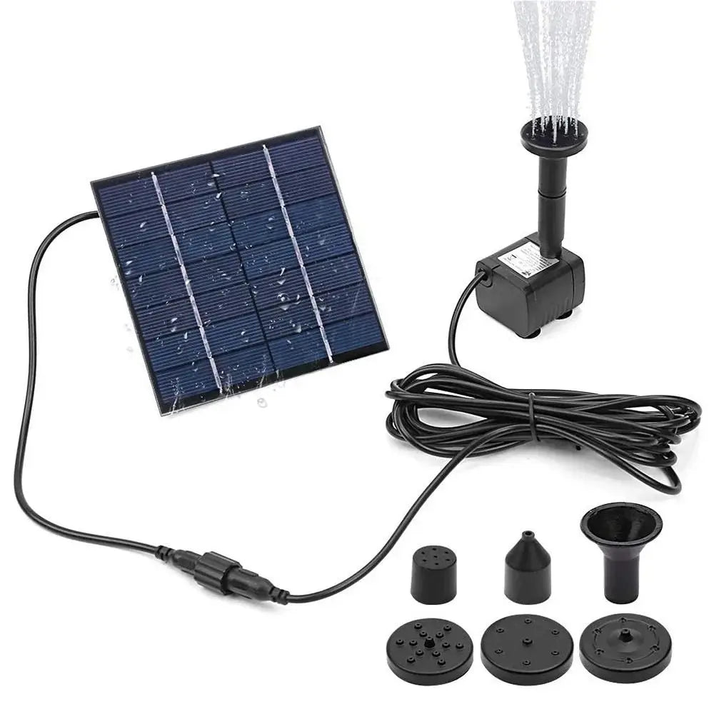 Mini Pompe Solaire de Fontaine 1,4W avec Panneau