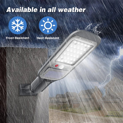 Lampe Solaire Détecteur Mouvement Télécommande 3 Modes Sécurité