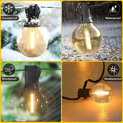 Guirlande Solaire Extérieur Guinguette Ampoules G40 LED