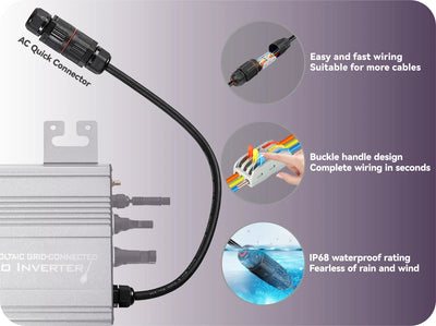 Micro-Onduleur Solaire Hybride 1200W WiFi