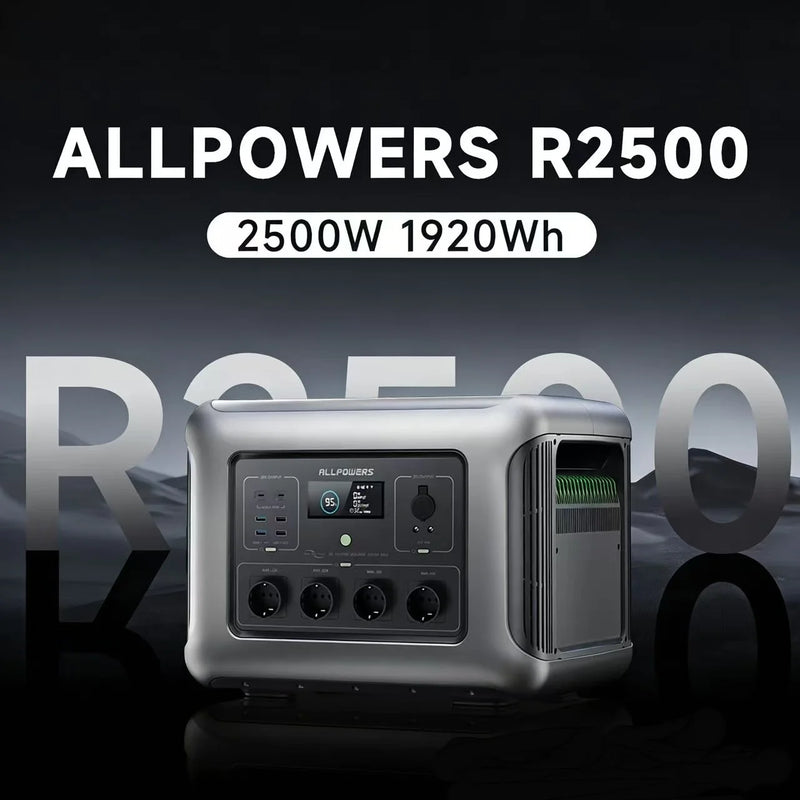 Station d'Énergie Solaire Portable 2500W 1920Wh