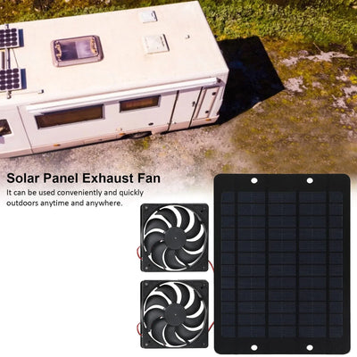 Extracteur Solaire Double Ventilateur pour Serre