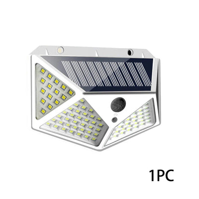 Lampe Solaire Extérieur Détecteur de Mouvement 100 LED Murale