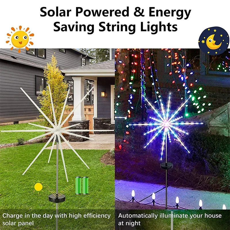 Guirlande Solaire Météore 8 Modes Étanche Noël et Jardin