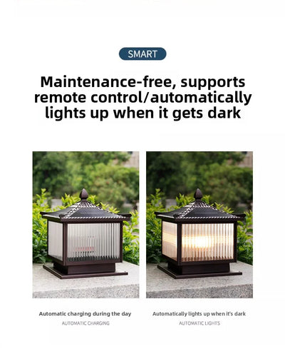 Lampe Solaire Pilier de Portail et Poteau Étanche IP65