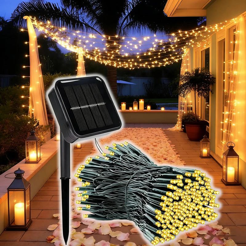 Guirlande Solaire LED Féerique Décoration de Noël
