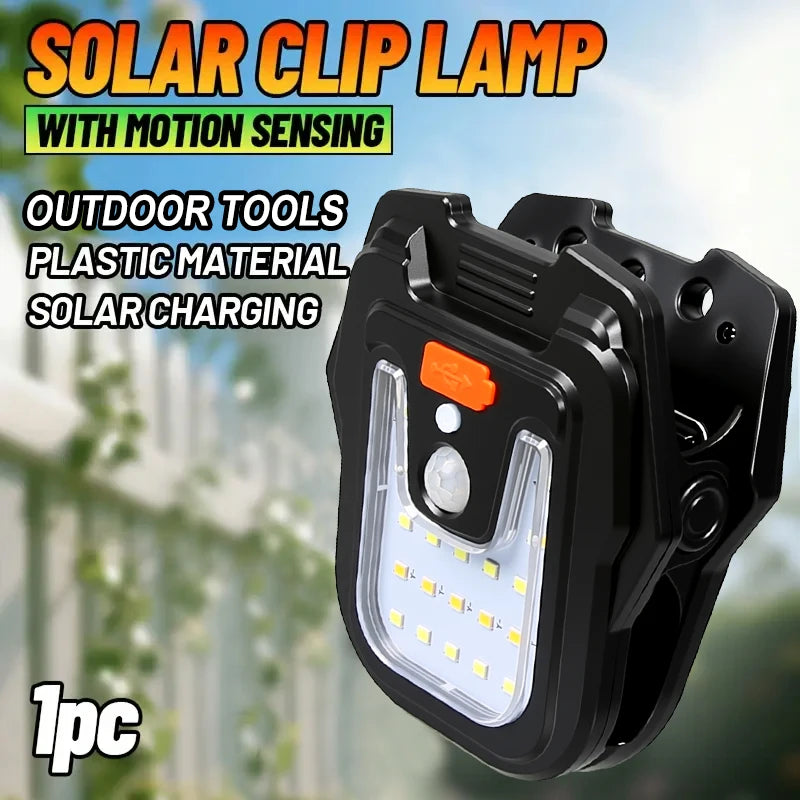 Lampe Solaire à Pince Détecteur de Mouvement IP65