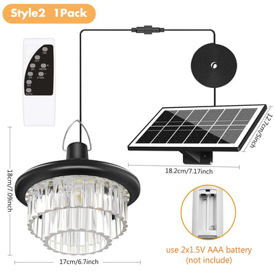 Suspension Solaire Cristal Extérieur avec Panneau Déporté