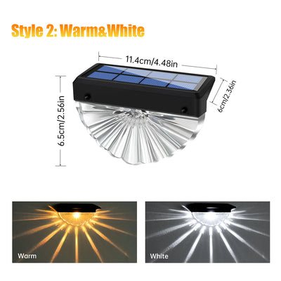 Lampe Solaire Pont Escalier LED Étanche Patio Jardin Clôture