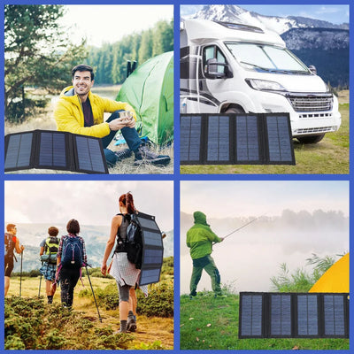 Panneau Solaire Pliable Portable 100W Étanche