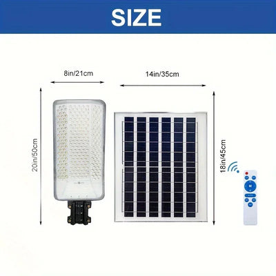 Lampadaire Solaire Extérieur 232 LED avec Télécommande