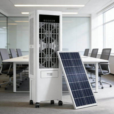Rafraîchisseur d'Air Solaire par Évaporation 280W 50 L
