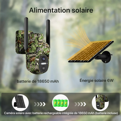 Caméra Solaire 4G Camouflage Extérieure - vue 4