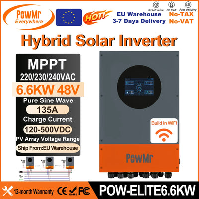 Onduleur Hybride Solaire 6,6 kW 48V IP66