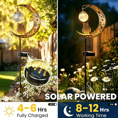 Lampe Solaire Hibou Globe en Verre Allée