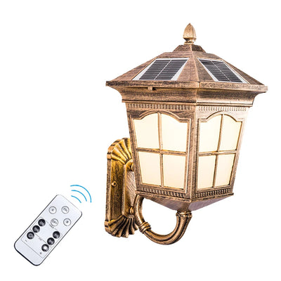 Applique Solaire Murale Extérieure LED Bronze