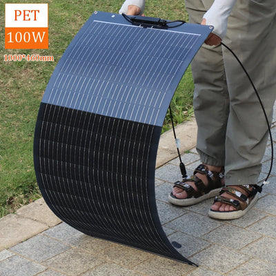 Panneau Solaire Flexible 12V ETFE et PET 95W à 400W