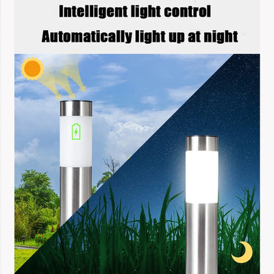 Borne Solaire Extérieur Potelet Cylindrique Jardin Allée et Terrasse
