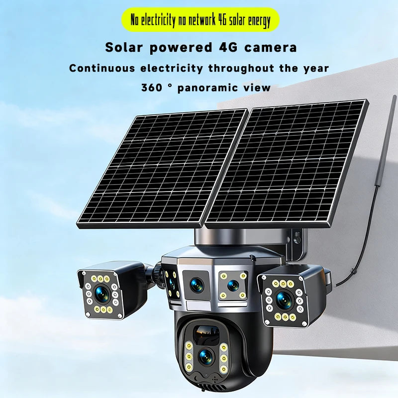 Caméra solaire de surveillance extérieure 4G