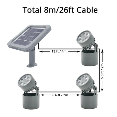 Projecteur Solaire Submersible Étang IP68 Lampe Paysage Jardin