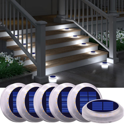 Spot Solaire Extérieur Étanche à Coller Terrasse Lot de 6