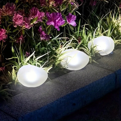 Lampe Solaire Extérieur Imitation Rocher Décorative pour Jardin