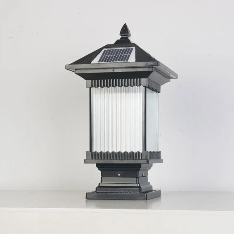 Borne Solaire de Jardin Style Asiatique Étanche