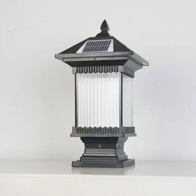 Borne Solaire de Jardin Style Asiatique Étanche