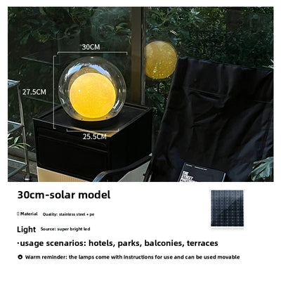 Applique Solaire Murale Lune Lumineuse de Jardin