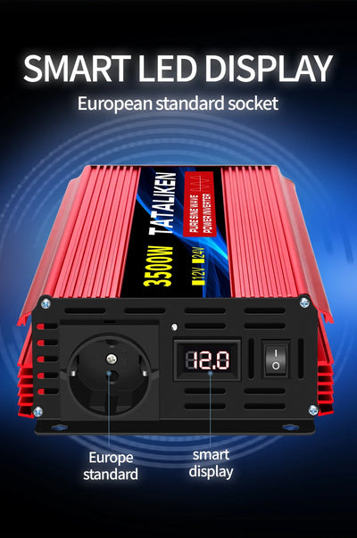 Convertisseur Solaire Onde Pure 12V 24V 220V