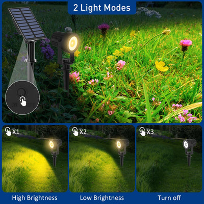 Projecteur Solaire Extérieur LED Étanche IP65 Décoration Jardin