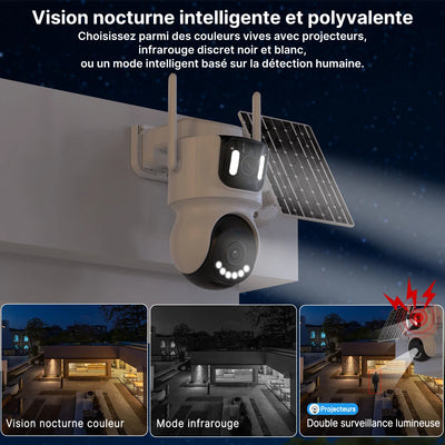 Caméra Solaire 4G Extérieure PTZ Sans Fil - vue 6
