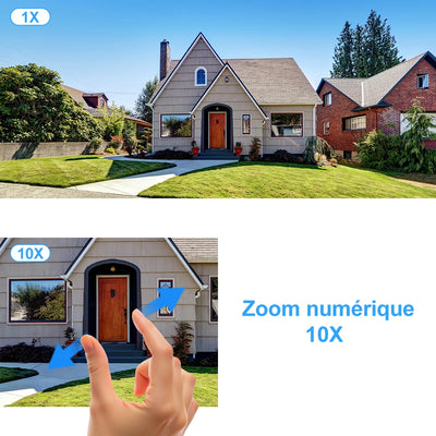 Caméra Solaire 4G Double Objectif Zoom 10X