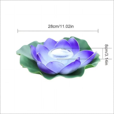 Lampe Solaire Flottante Fleur de Lotus pour Piscine et Étang