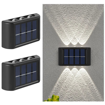 Applique Murale Solaire Extérieur LED Étanche Crépuscule à l'Aube