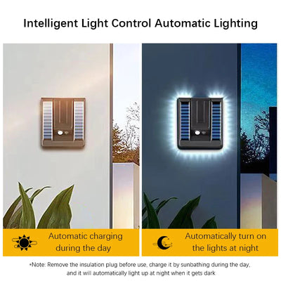 Applique Murale Solaire Détecteur de Mouvement Tête Pliable IP65