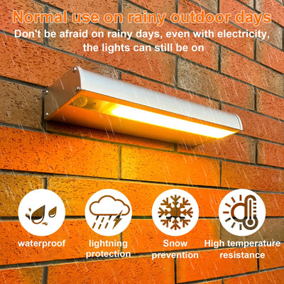 Projecteur solaire argent 60cm à détection automatique