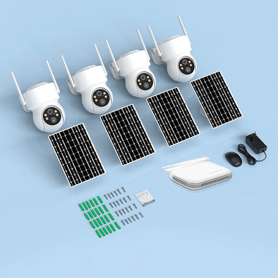 Kit 4 Caméras Solaires WiFi Extérieures - vue 6