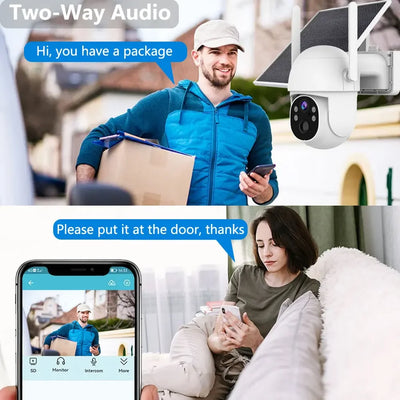 Caméra Solaire 4G PTZ Audio Bidirectionnel