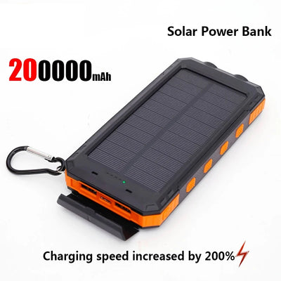 Chargeur Solaire 200000mAh Grande Capacité