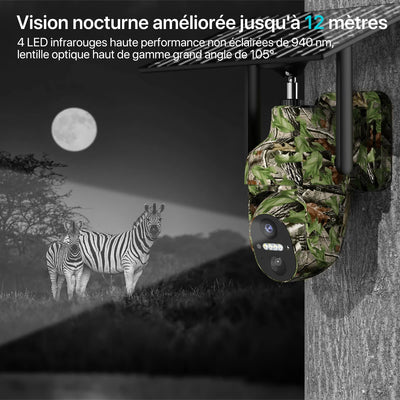 Caméra Solaire 4G Camouflage Extérieure - vue 6