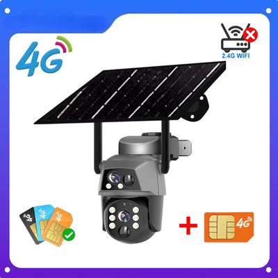Caméra Solaire 4G Double Objectif Vision Nocturne - vue 13