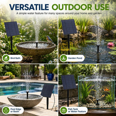 Grande Fontaine Solaire sur Support Orientable pour Bassin