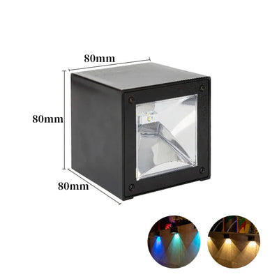 Applique solaire LED pour clôture