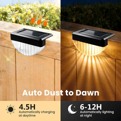 Lampe Solaire Extérieur Terrasse et Escalier - Lot de 8 ou 16